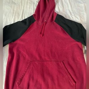 Thrifted red and black sweatshirt